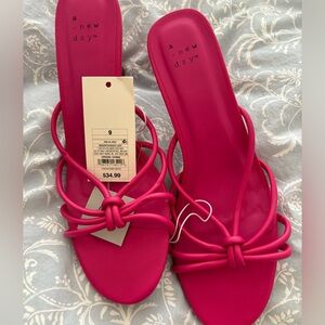 TARGET - pink sandal heels